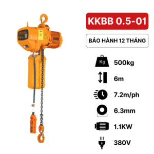 Pa lăng xích điện 500kg KKBB Kawasaki (cố định)Pa lăng xích điện 500kg KKBB Kawasaki (cố định)