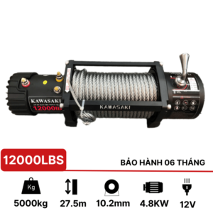 Tời điện kéo xe 12V 12000Lbs KawasakiTời điện kéo xe 12V 12000Lbs Kawasaki