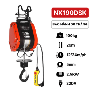 Tời điện treo 2 cấp tốc độ NX190DSK KawasakiTời điện treo 2 cấp tốc độ NX190DSK Kawasaki