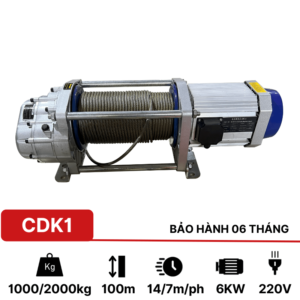 Tời điện đa năng CDK1 1000/2000 100m 220v (14/7m/phút)Tời điện đa năng CDK1 1000/2000 100m 220v (14/7m/phút)