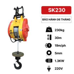 Tời điện treo 230kg SK-230 KawasakiTời điện treo 230kg SK-230 Kawasaki