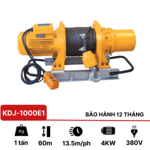 Tời điện kéo mặt đất 1 tấn KDJ-1000E1 KawasakiTời điện kéo mặt đất 1 tấn KDJ-1000E1 Kawasaki