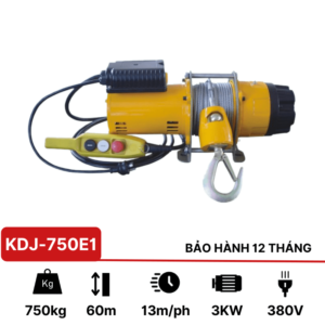 Tời điện kéo mặt đất 750kg KDJ-750E1 KawasakiTời điện kéo mặt đất 750kg KDJ-750E1 Kawasaki