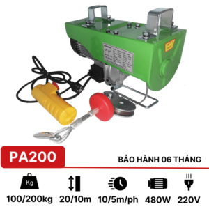 Tời điện treo mini PA200 KawasakiTời điện mini PA200 Kawasaki