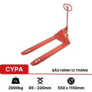 Xe nâng tay 2 tấn CYPA Kawasaki (càng hẹp)Xe nâng tay 2 tấn CYPA Kawasaki (càng hẹp)